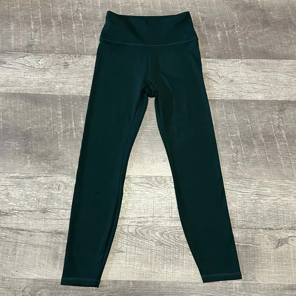 Legging Bundle Women Small Marika Green & 90 Degree Black Stripe Print Athletic - Picture 6 of 9